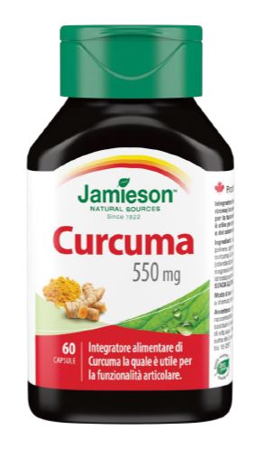 Jamieson Curcuma 550 mg Integratore Benessere Articolare 60 Capsule