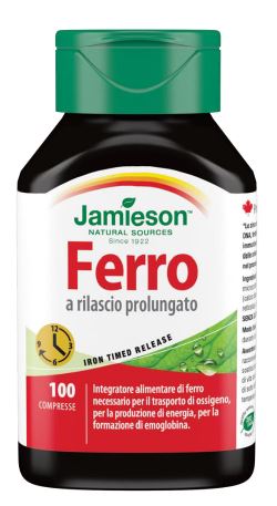 Jamieson Ferro Integratore Rilascio Prolungato 100 Compresse