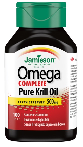 Jamieson Omega Complete Pure Krill Oil Integratore Benessere Cardiovascolare 100 Perle