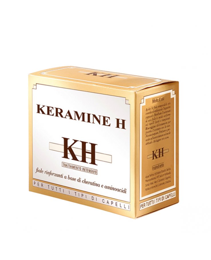 soco-societa' cosmetici spa keramine h fascia bianca - fiale rinforzanti per tutti i tipi di capelli - 10 fiale x 10 ml