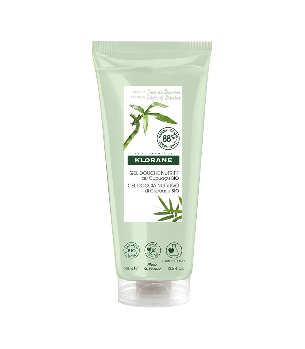 Klorane - Gel Doccia Detergente Linfa di Bamboo - 200 ml