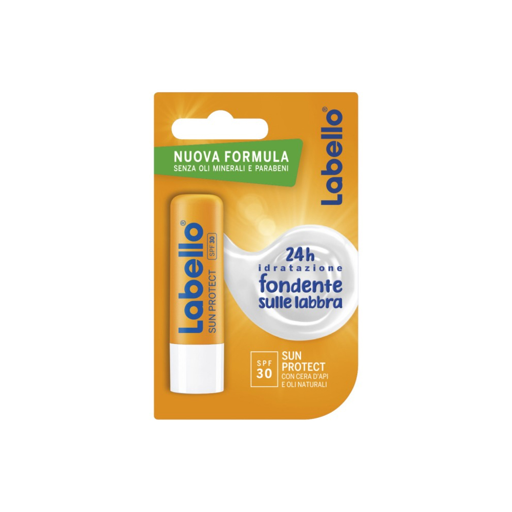 Labello Sun Protect - Stick Labbra Idratante con Protezione Solare Alta SPF 30