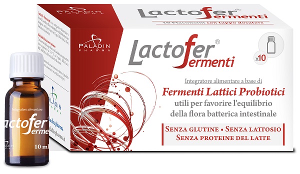 Lactofer Fermenti - Integratore di Fermenti Lattici - 10 Flaconcini