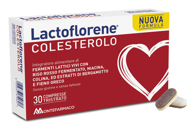 Lactoflorene Colesterolo - Integratore per Controllo del Colesterolo con Fermenti Lattici - 30 Compresse