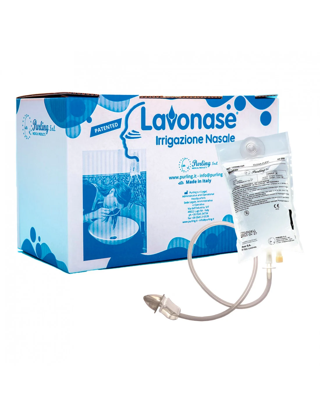 Lavonase Irrigazione Nasale 12 Pezzi x 250 ml