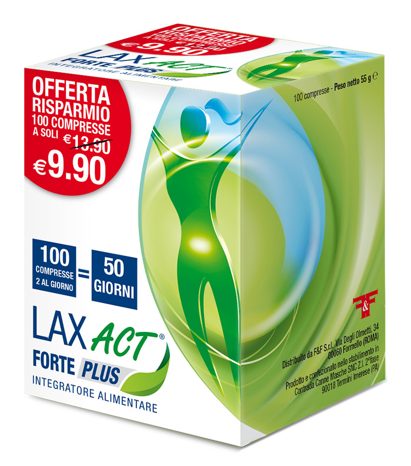 Lax Act Forte Plus Integratore Regolarità Intestinale 100 Compresse