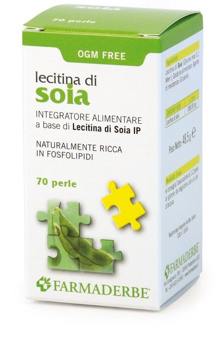 Lecitina di Soia Integratore Metabolismo dei Grassi 70 Capsule