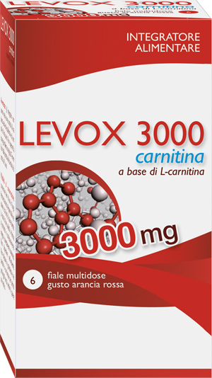 Levox 3000 Carnitina Integratore 6 Flaconi x 25 ml