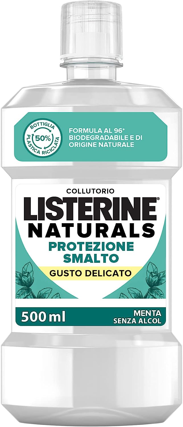 Listerine Naturals Collutorio Protezione Smalto 500 ml