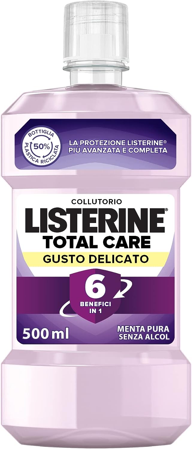 Listerine Total Care Collutorio Gusto Delicato 500 ml