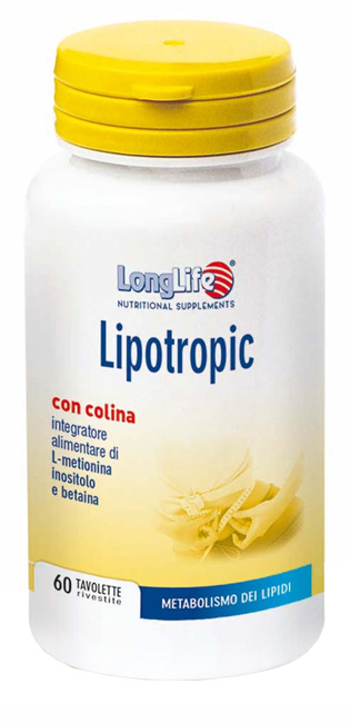 LongLife Lipotropic - Integratore per il Metabolismo dei Lipidi - 60 Tavolette