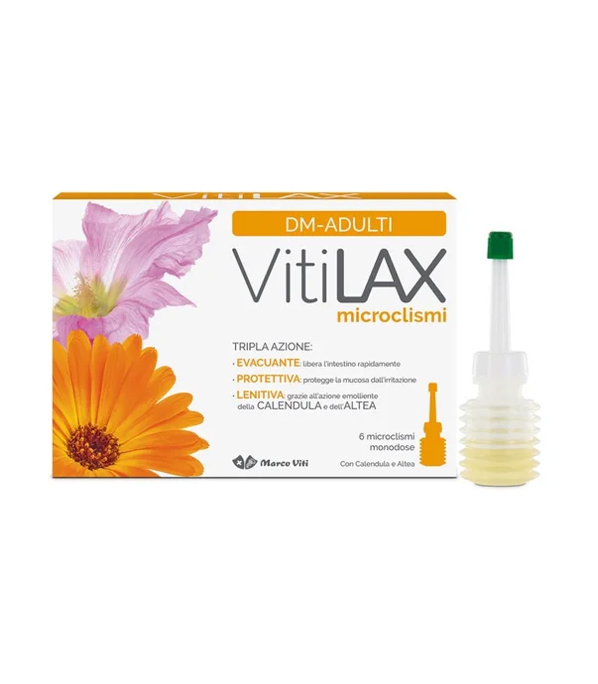 Vitilax Microclismi Adulti - Trattamento della Stitichezza- 6 Microclismi x 9 g