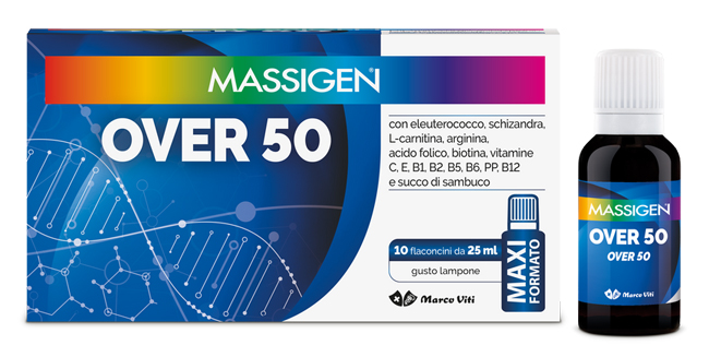 Massigen Over 50 - Integratore Tonico per Adulti - 10 Flaconi x 25 ml