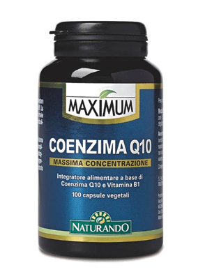 Maximum Coenzima Q10 Integratore Funzione Cardiaca 100 Capsule