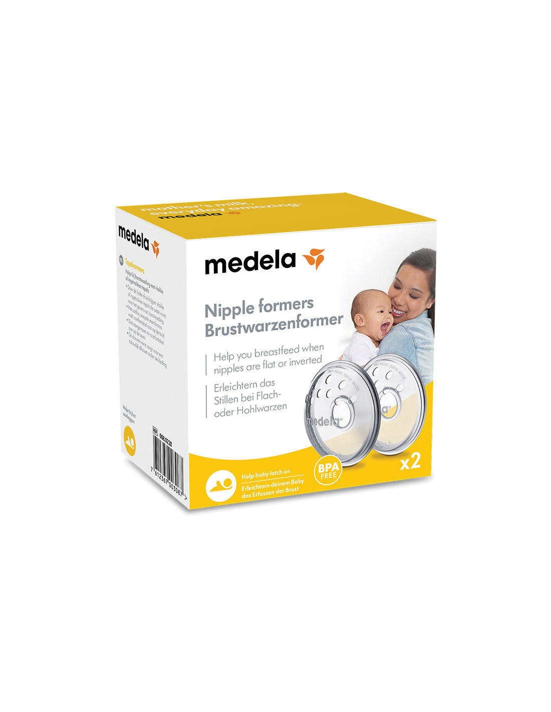 Medela Modellatori del Capezzolo Lavabili 2 Pezzi