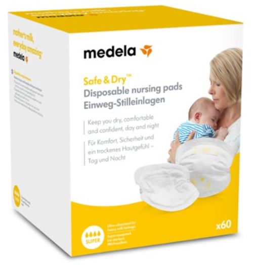 Medela Safe & Dry Coppetta Assorbilatte 60 Pezzi