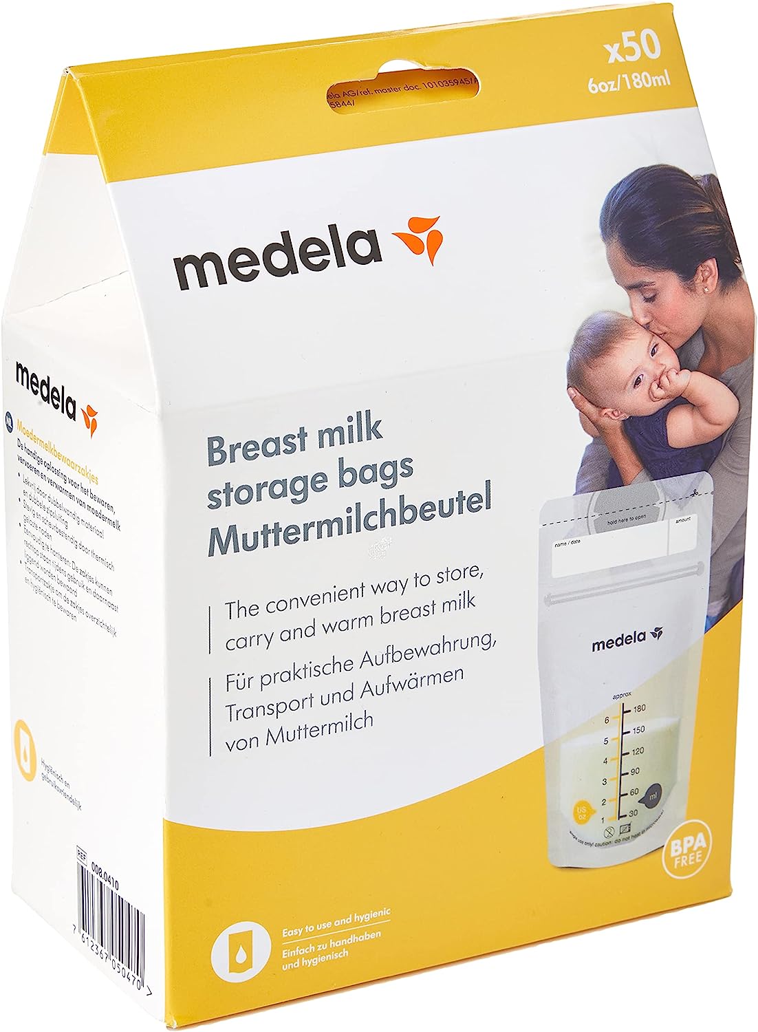 Medela Storage Bags Sacca per Conservazione Latte Materno 50 Pezzi