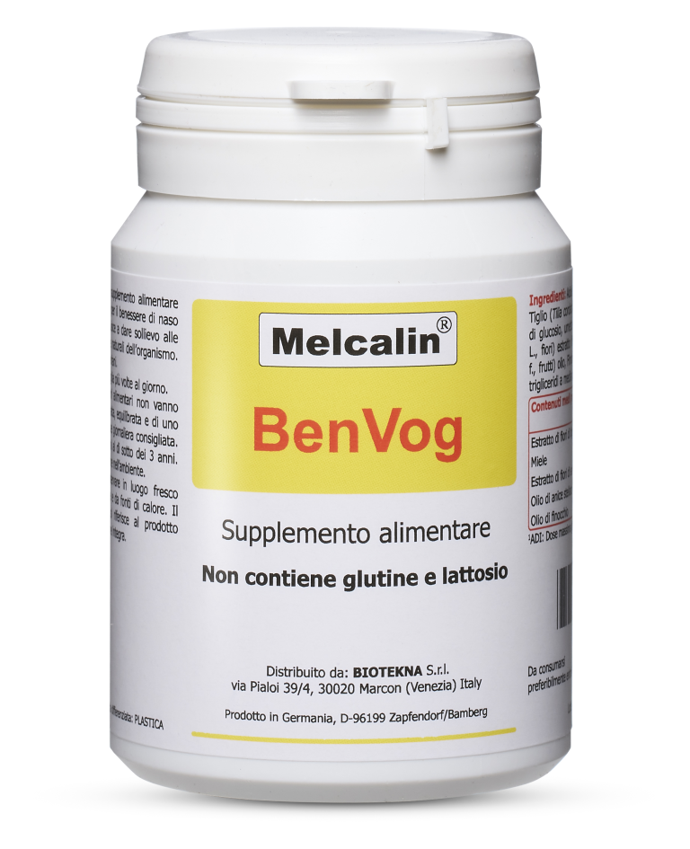 Melcalin BenVog Integratore Vie Respiratorie 60 Pastiglie