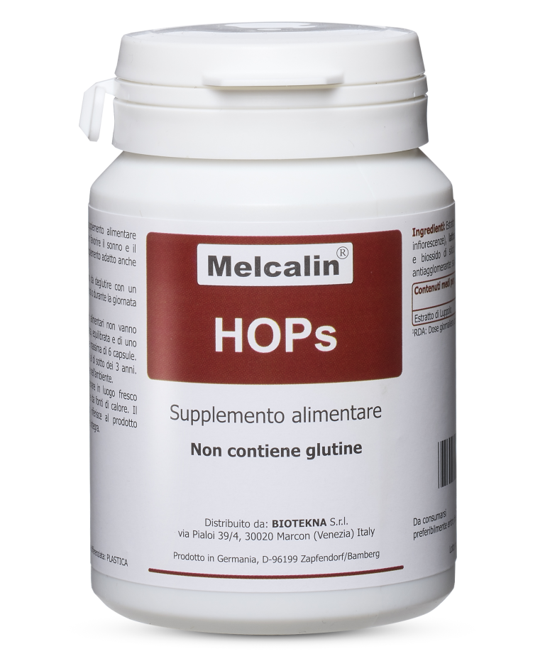 Melcalin Hops Integratore per Dormire 56 Capsule