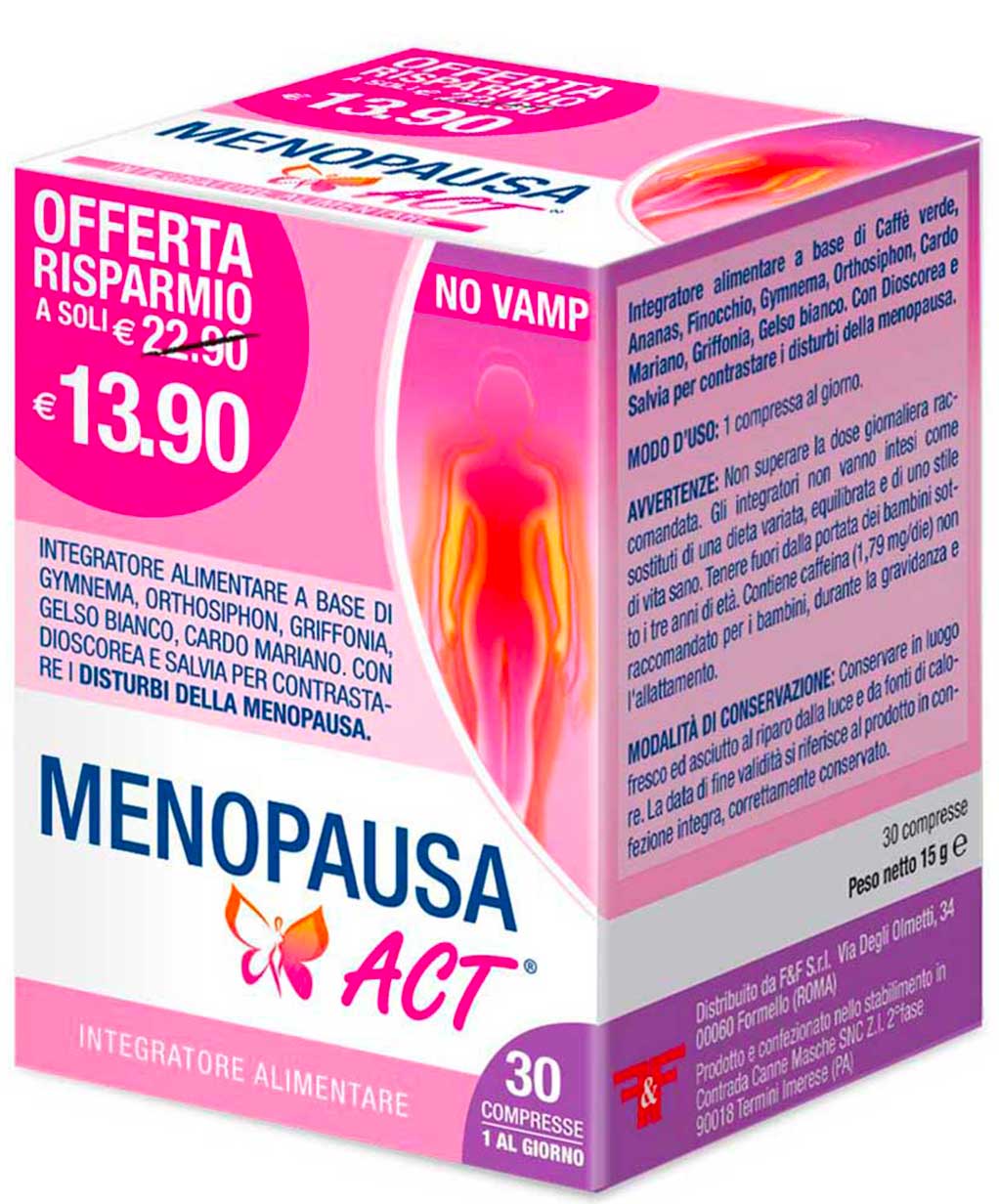 Menopausa Act Integratore 30 Compresse