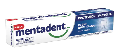 Mentadent Protezione Famiglia Dentifricio Igiene Quotidiana 75 ml
