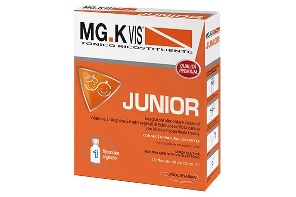 MG.K Vis Tonico Junior - Integratore Ricostituente Energia per Bambini - 10 Flaconcini da 10 ml