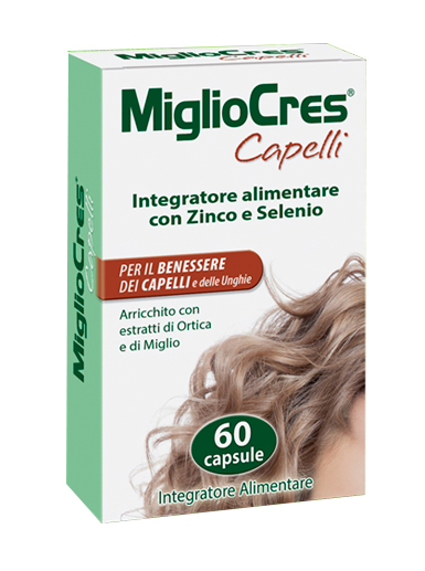 MiglioCres Capelli Integratore Anticaduta 60 Capsule