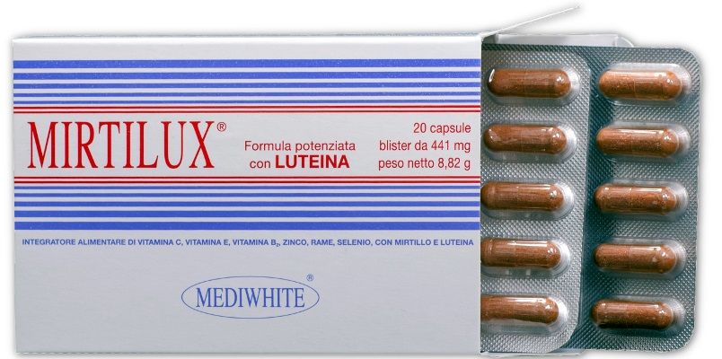 Mirtilux Integratore Benessere Vista 20 Capsule