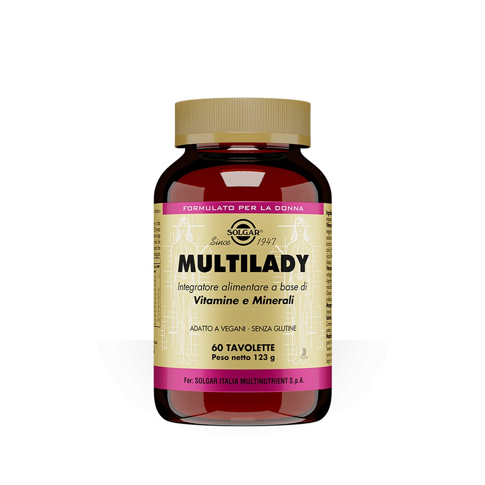 Solgar Multilady - Integratore Multivitaminico per Donne - 60 Tavolette