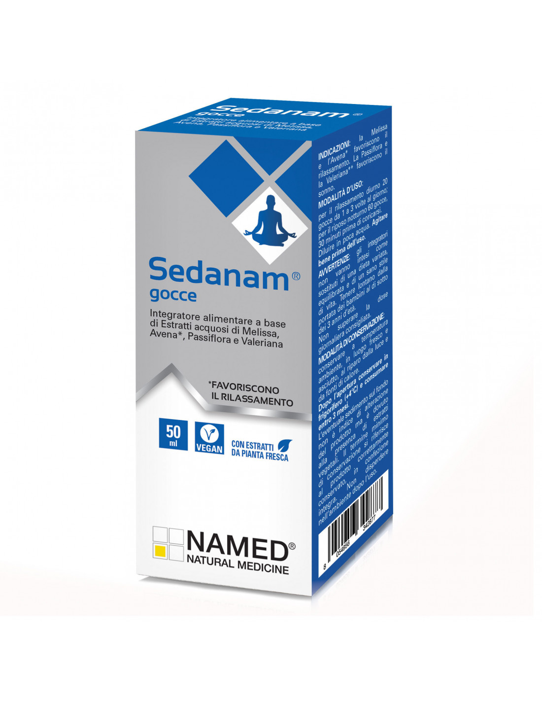 Named Sedanam - Integratore per Favorire il Sonno - Gocce 50 ml