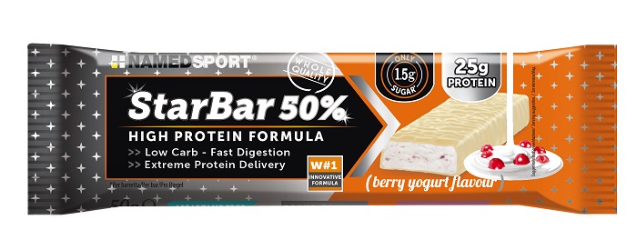 Named Sport StarBar 50% - Barretta Proteica - Gusto Berry Yogurt