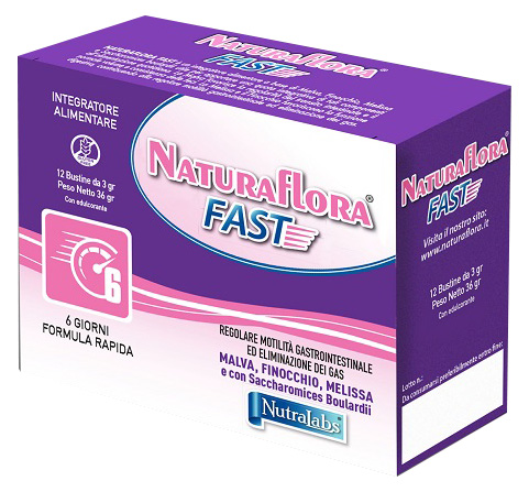 Naturaflora Fast Integratore Regolarità Intestinale 12 Bustine