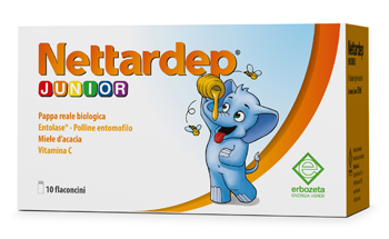 Nettardep Junior - Integratore di Pappa Reale per Difese Immunitarie - 10 Flaconi x 15 ml