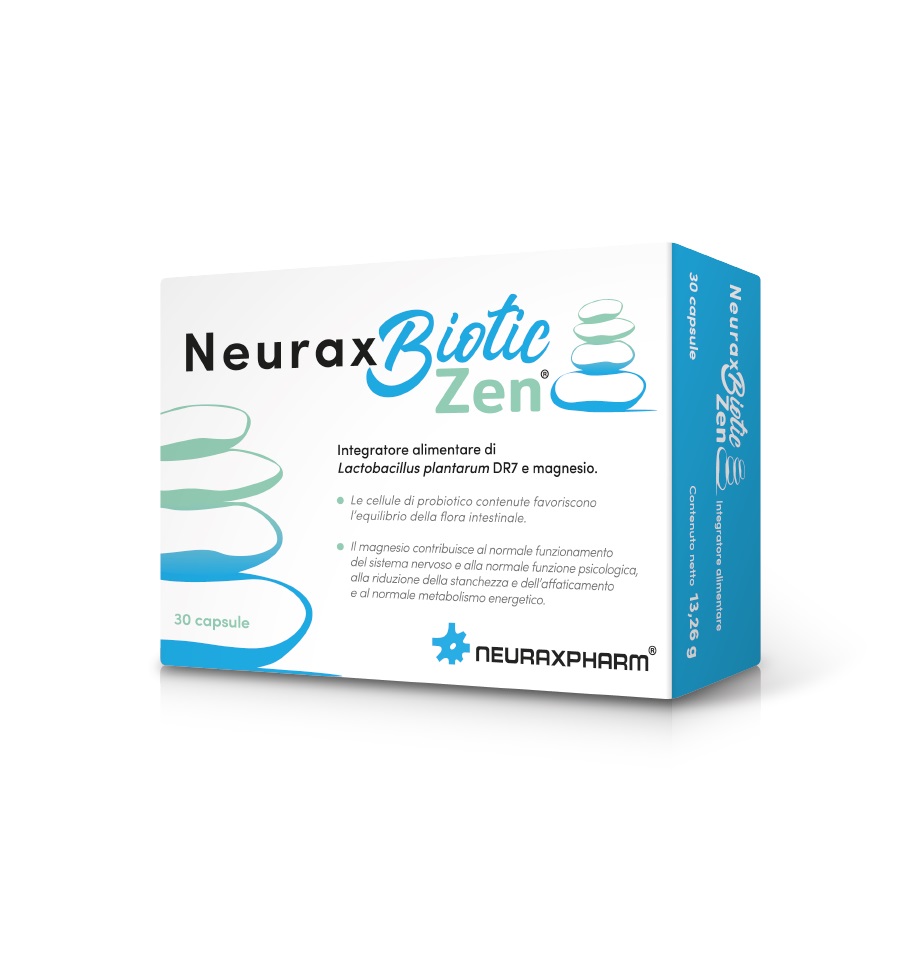 Neuraxbiotic Zen - Integratore di Fermenti Lattici e Magnesio - 30 Capsule