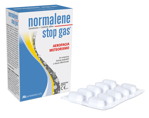 Normalene Stop Gas - Integratore per Gonfiore Addominale - 40 Compresse