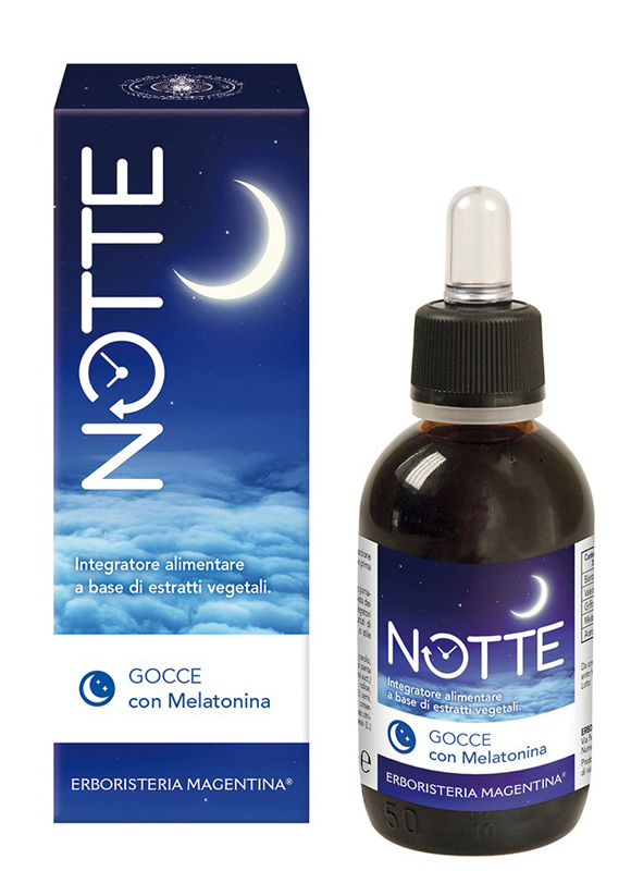 Notte Melatonina Gocce - Integratore per Favorire il Sonno - 50 ml