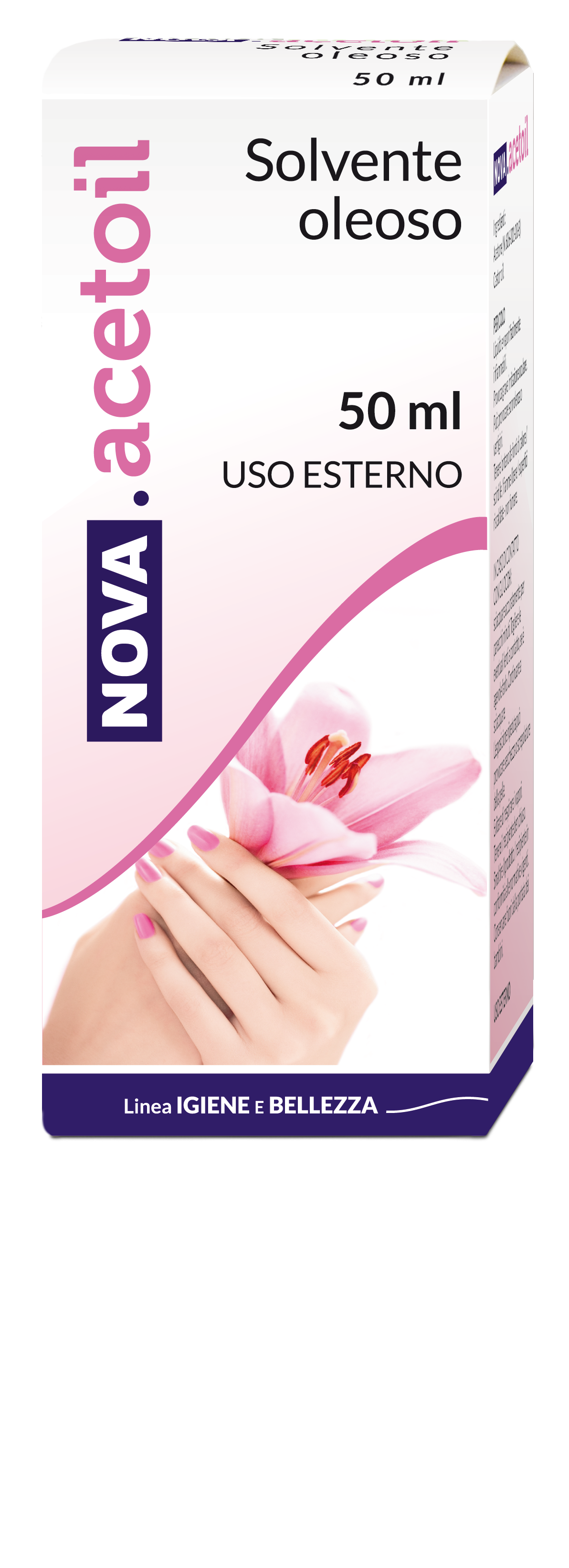 Nova Acetoil - Solvente Unghie Oleoso - 50 ml