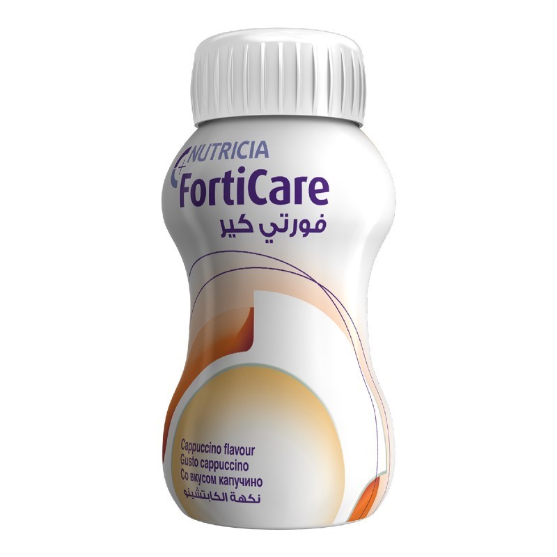 Nutricia Forticare - Supplemento Nutrizionale per Pazienti Oncologici Gusto Cappuccino - 4 x 125 ml