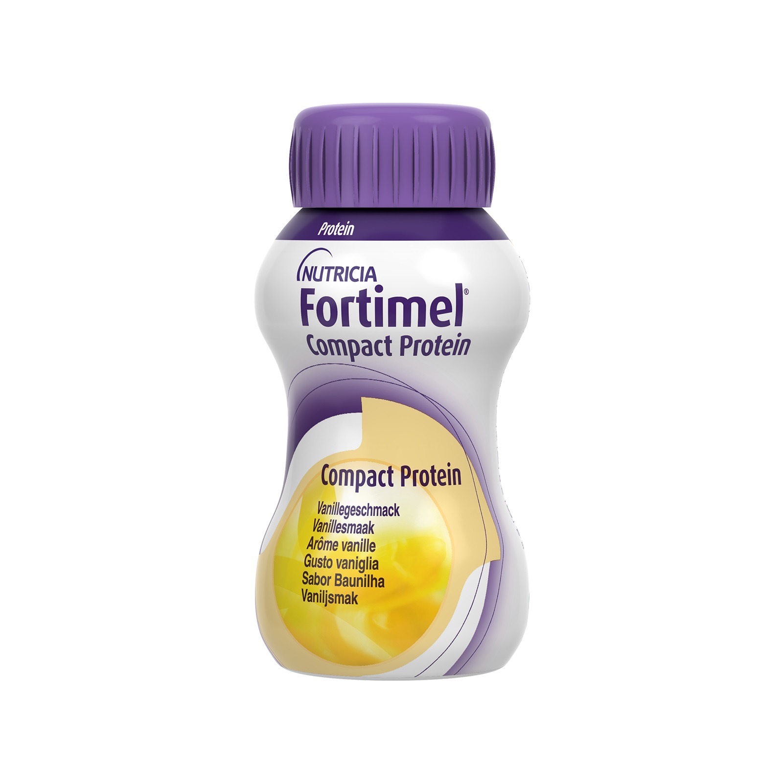 Nutricia Fortimel Compact Protein - Integratore Nutrizionale Proteico Gusto Vaniglia - 4 x 125 ml