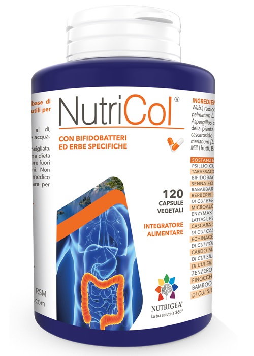 Nutricol - Integratore per la Regolarità Intestinale - 120 Capsule Vegetali