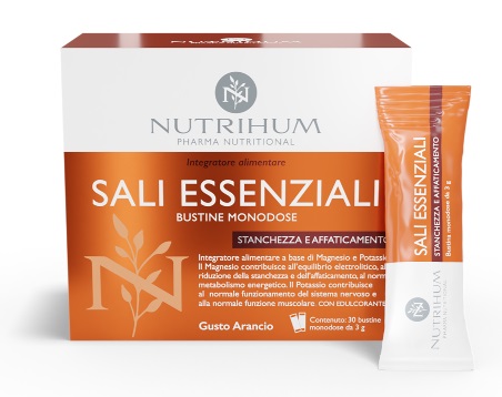 Nutrihum Sali Essenziali - Integratore di Magnesio e Potassio - 30 Stick Pack