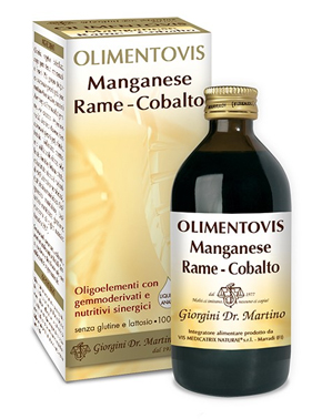 Olimentovis Manganese Rame Cobalto - Integratore per il Benessere delle Ossa - 200 ml