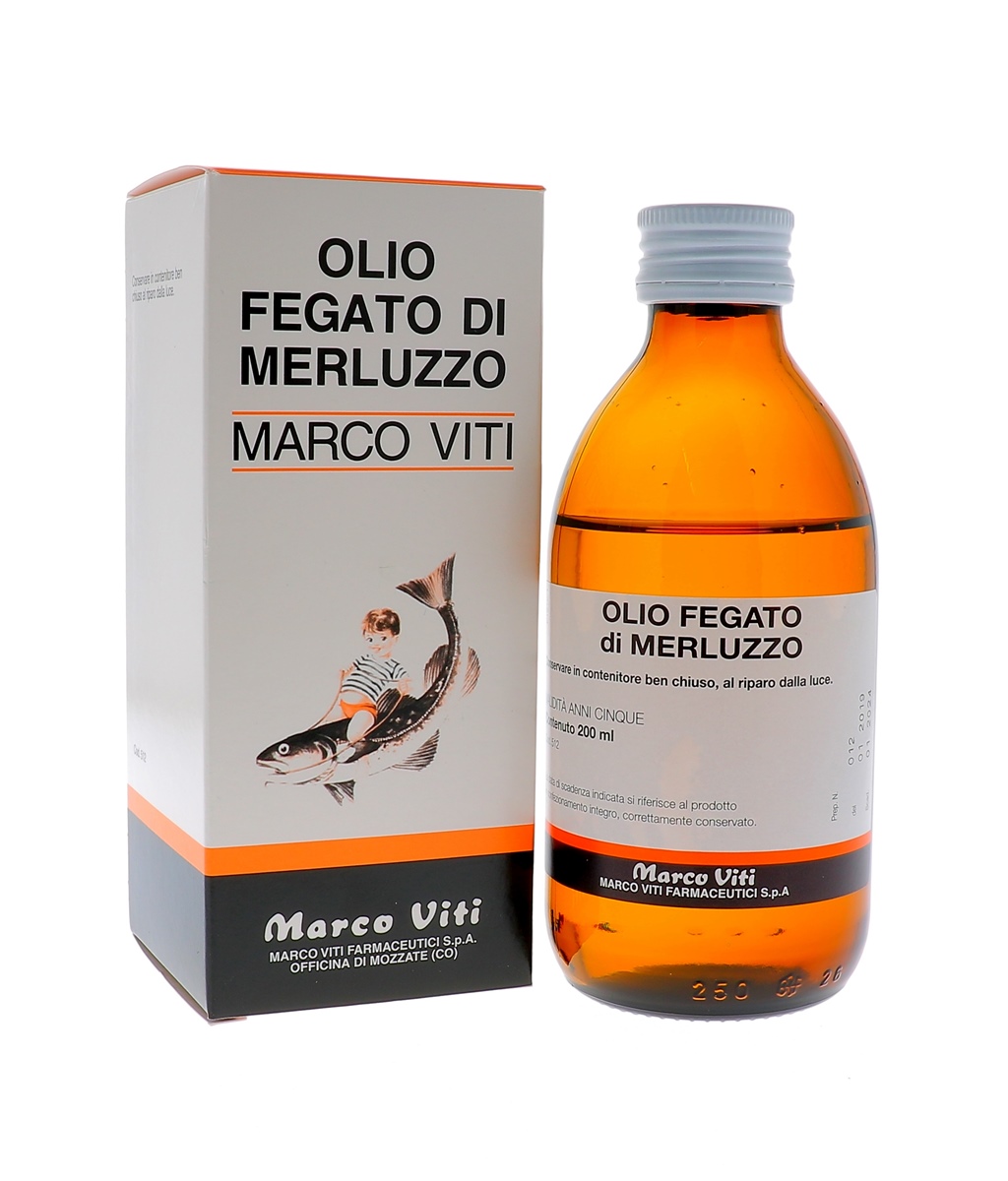 Marco Viti Olio di Fegato di Merluzzo - Trattamento della Regolarità Intestinale - 200 ml