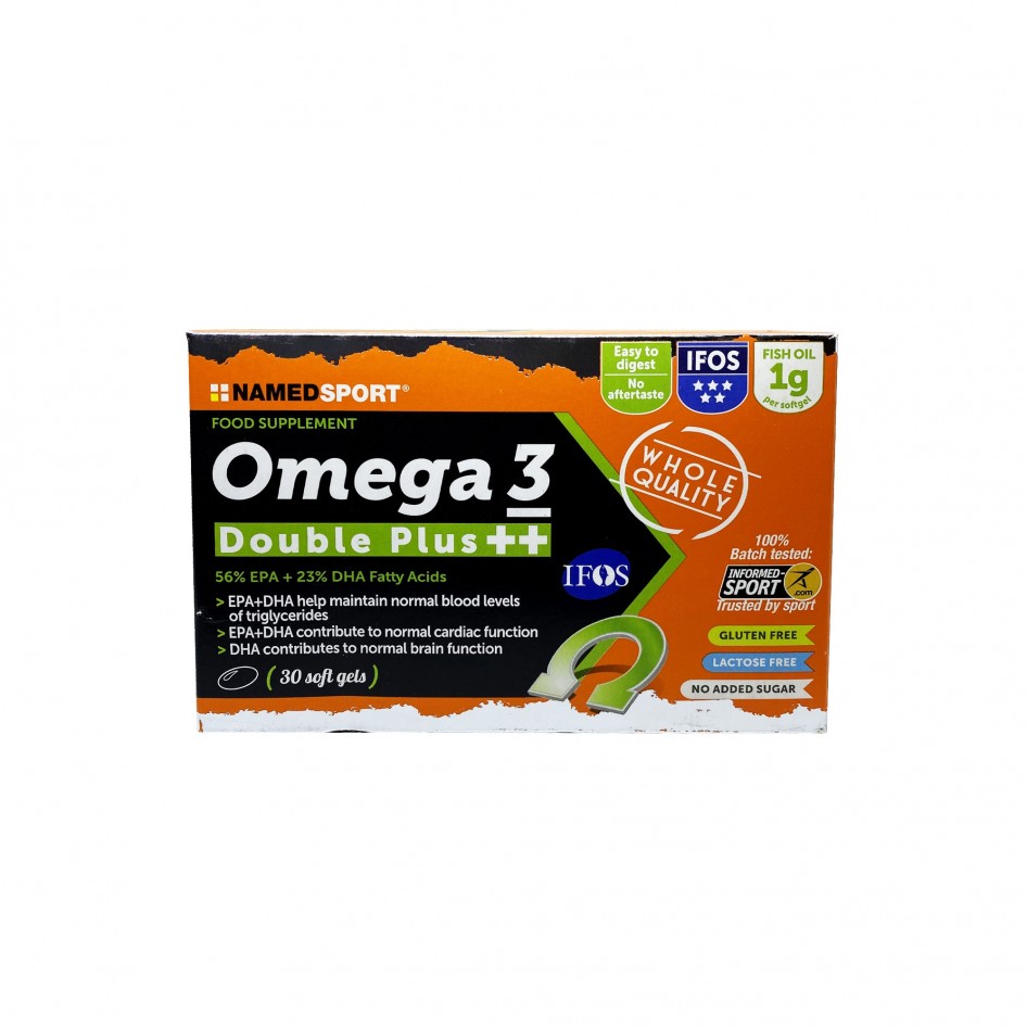 Named Sport Omega 3 Double Plus - Integratore di Acidi Grassi Omega 3 - 30 Softgel