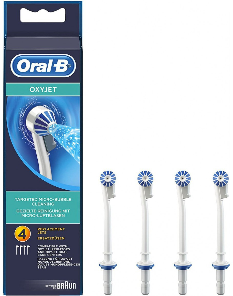 Oral-B - Testine di Ricambio per Idropulsore Oxyjet - 4 Pezzi