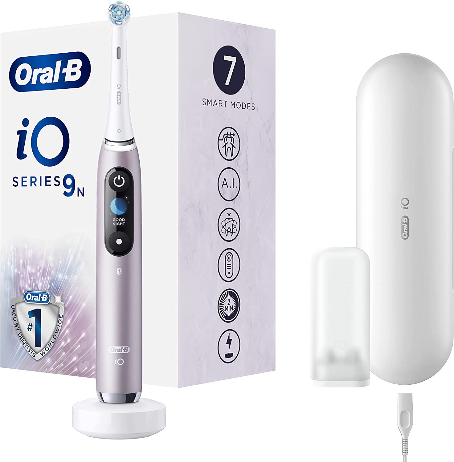 Oral-B iO Serie 9n - Spazzolino Elettrico - Colore Rosa