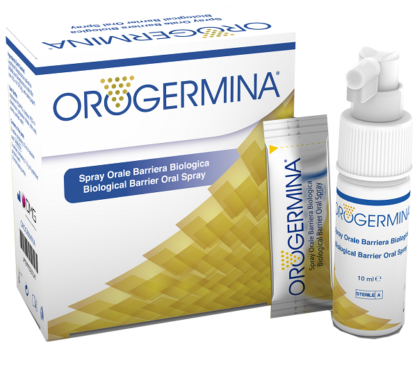 Orogermina Spray Orale Trattamento di Infezioni 2 x 10 ml + 2 Bustine