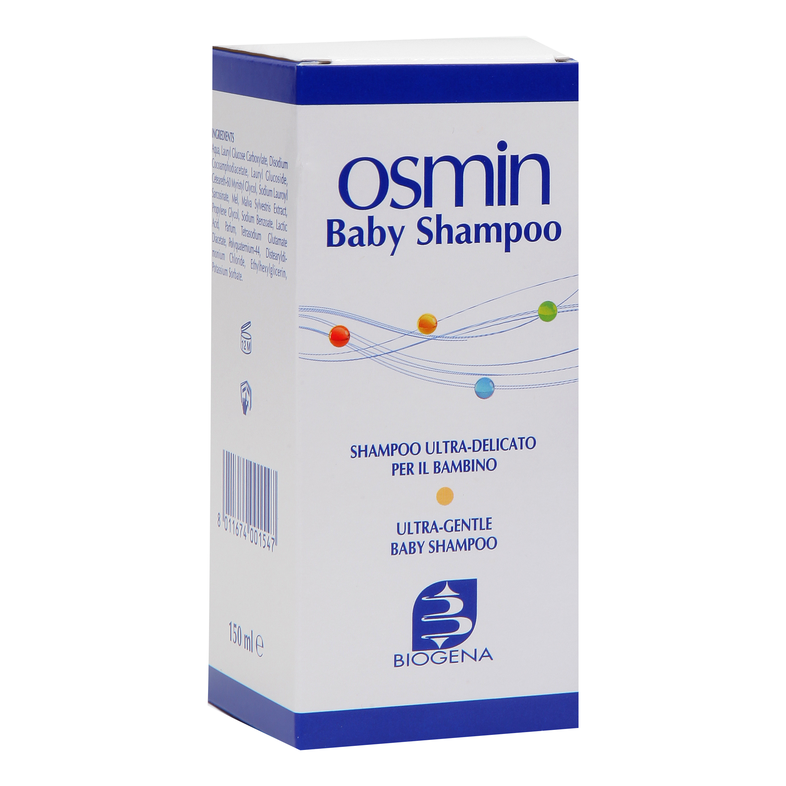 biogena srl biogena osmin baby - shampoo ultra delicato - 150 ml