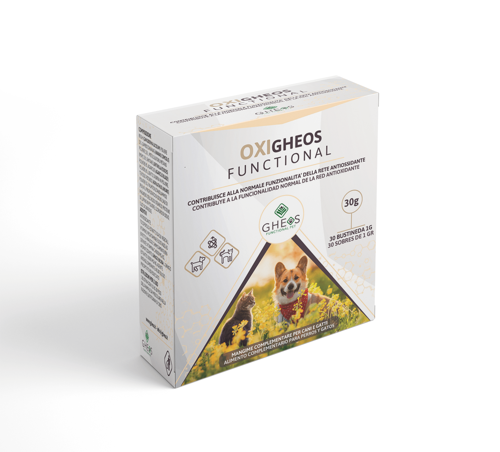 Oxigheos Functional Mangime Complementare Veterinario Antiossidante 30 Buste