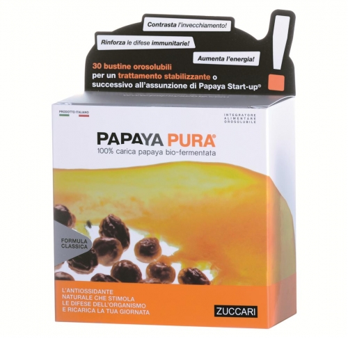 Zuccari Papaya Pura Integratore Difese Immunitarie 30 Bustine